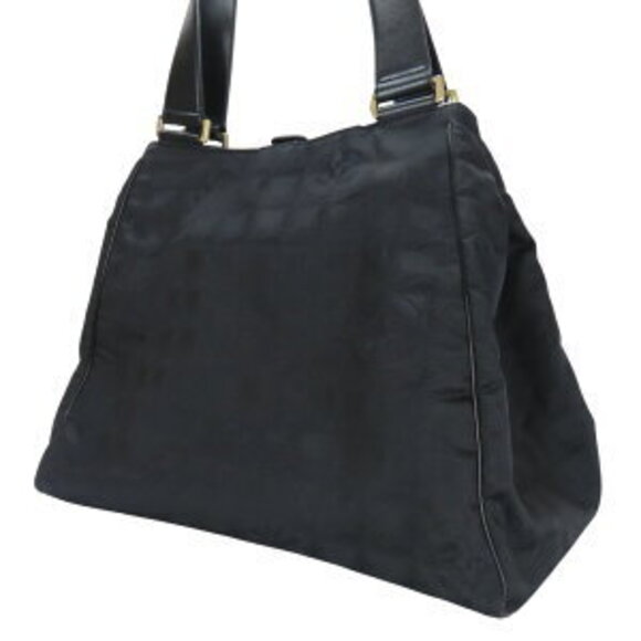 Chanel tote bag black jacquard nylon - Picture 2 of 4